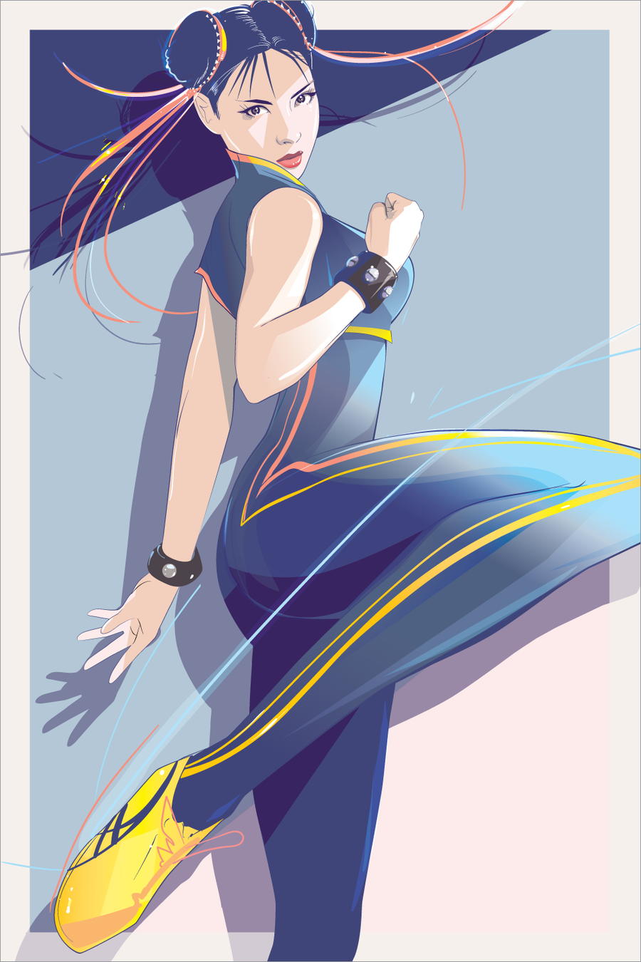 "Chun-Li" by Craig Drake - Hero Complex Gallery