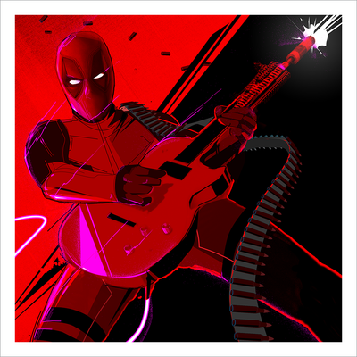 "Deadpool's Guitar Gun" by Craig Drake - Hero Complex Gallery