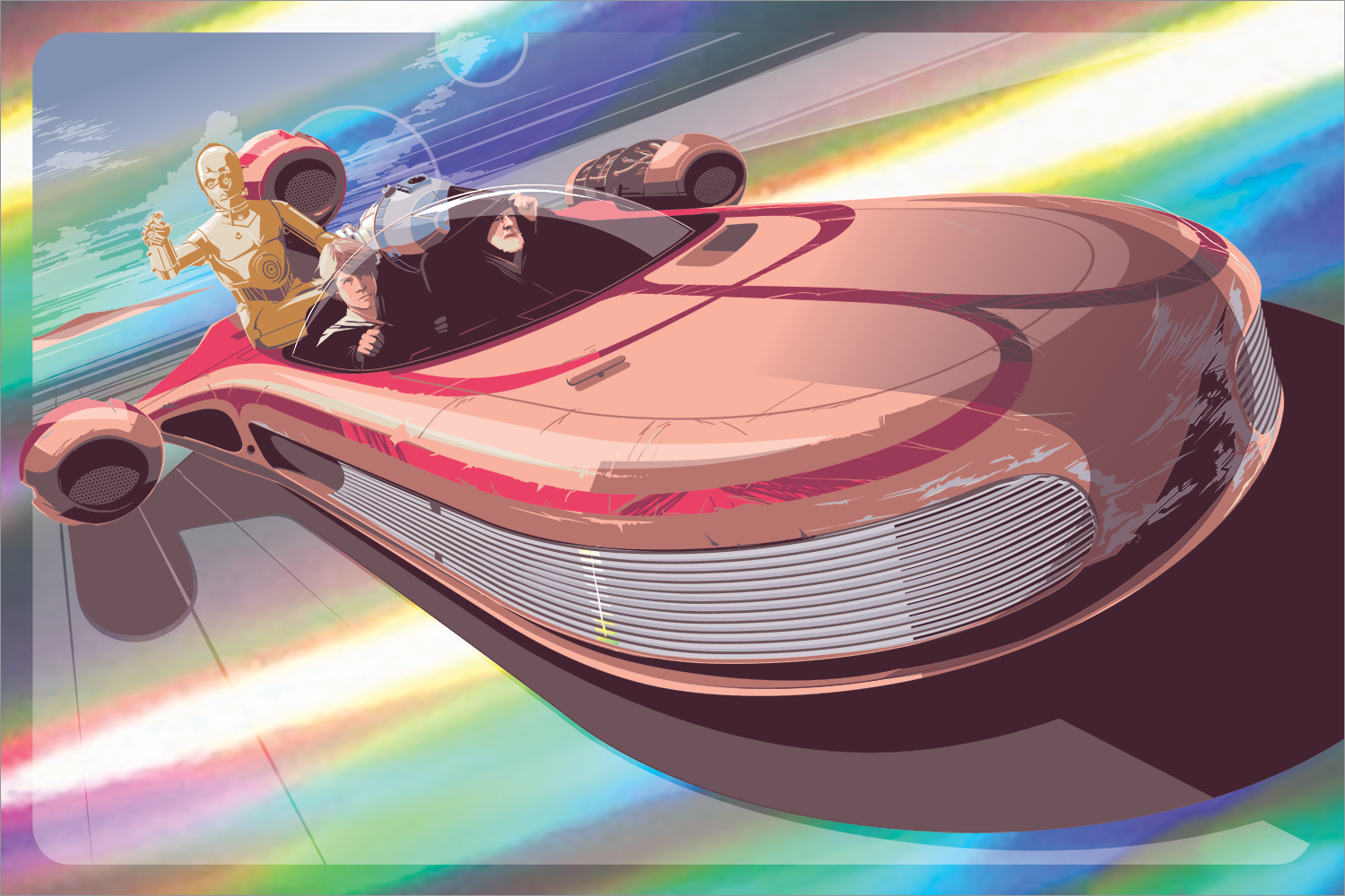 "Speeder" Foil Variant by Craig Drake - Hero Complex Gallery