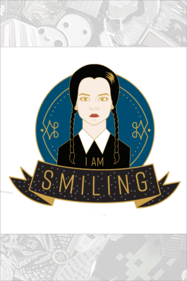 586. "Wednesday" Gold Pin by Cryssy - Hero Complex Gallery