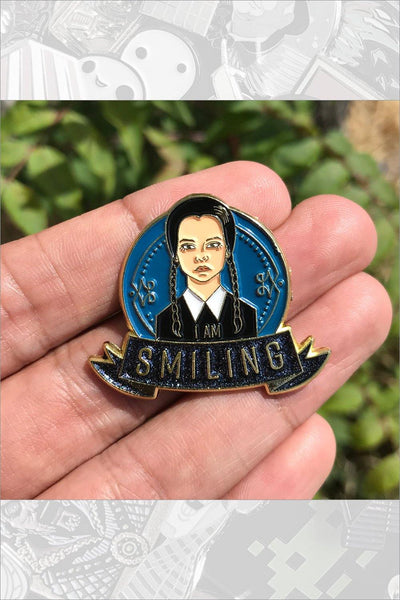 586. "Wednesday" Gold Pin by Cryssy - Hero Complex Gallery