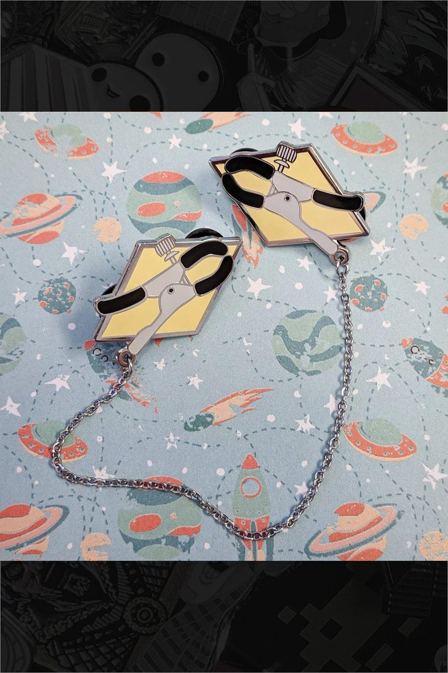 408. "Clamps" Pin by Cunning Linguist Co. - Hero Complex Gallery