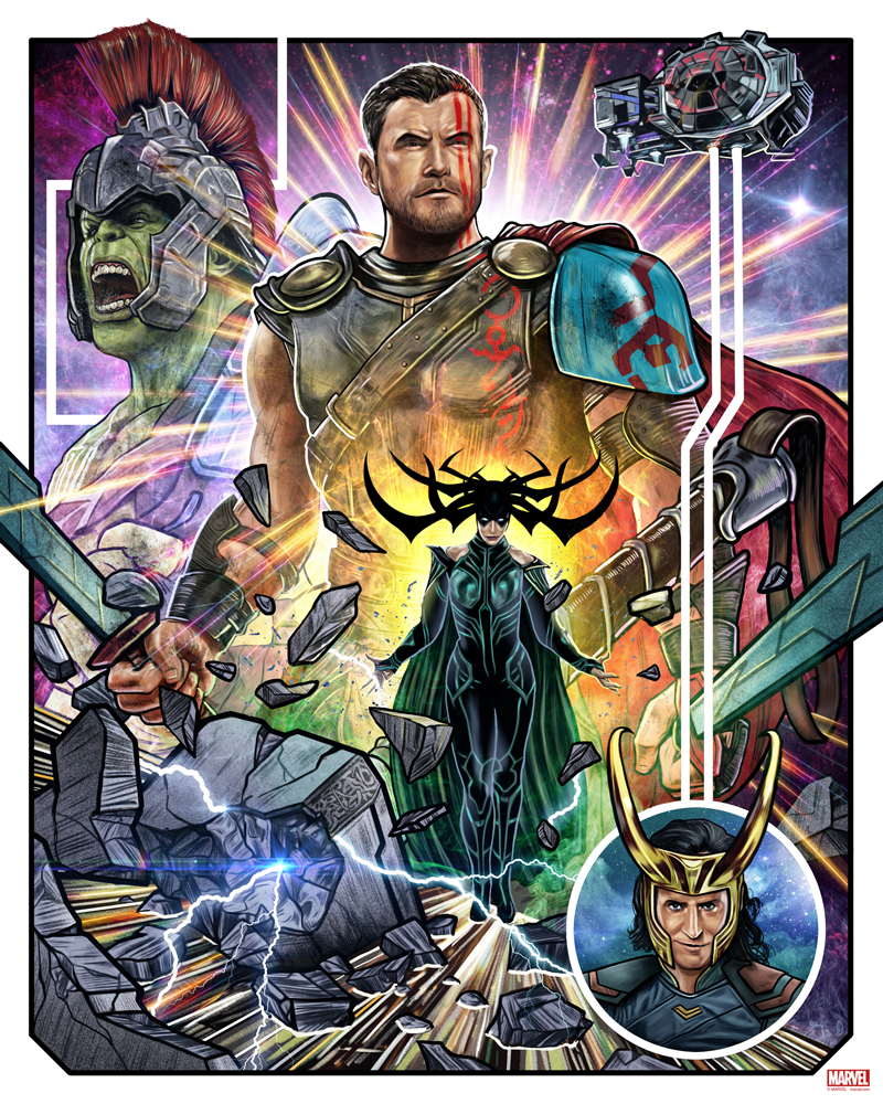"Thor: Ragnarok" by Cuyler Smith - Hero Complex Gallery