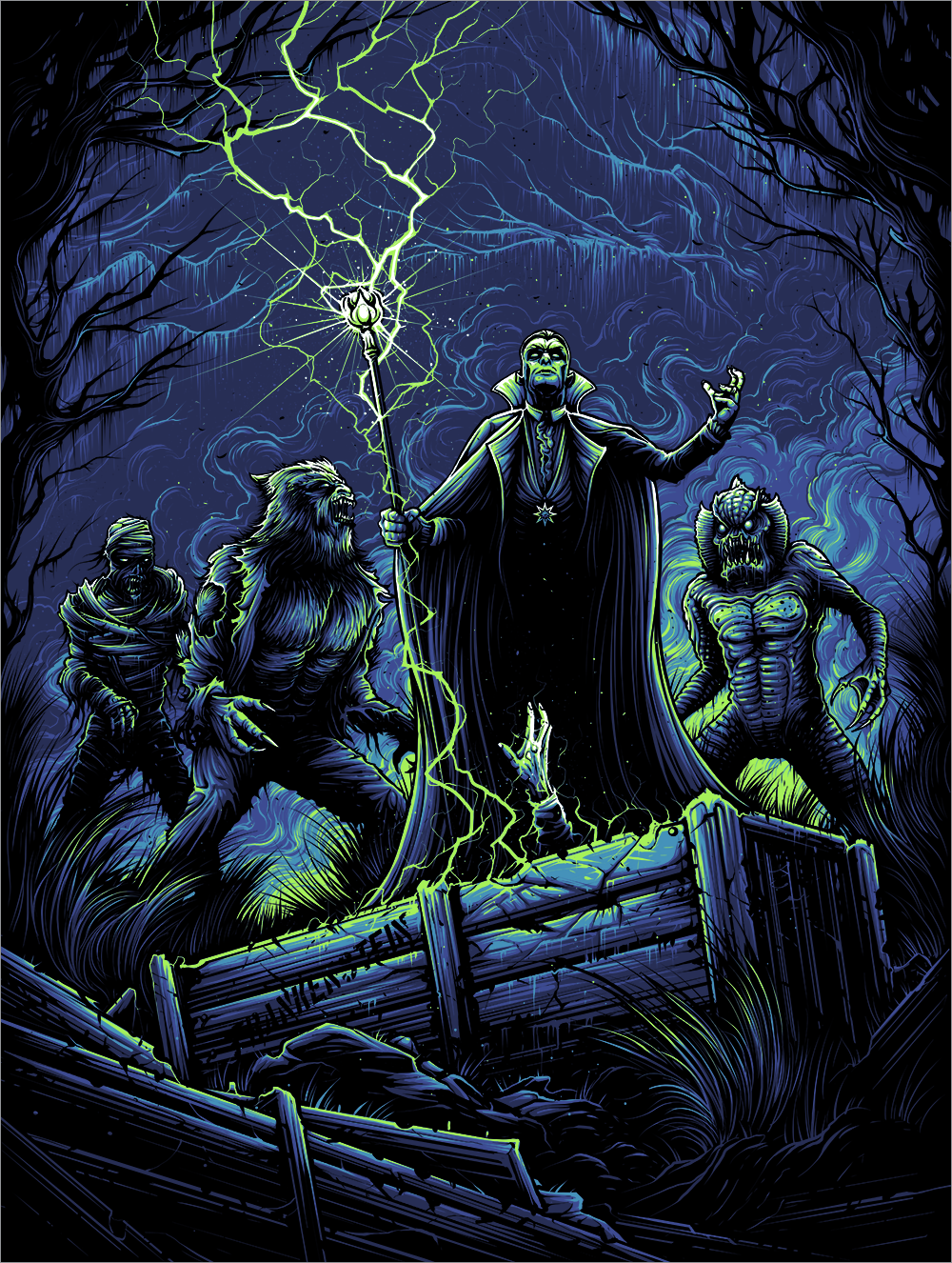 "Wake Up Old Friend, It's Our Time" by Dan Mumford - Hero Complex Gallery