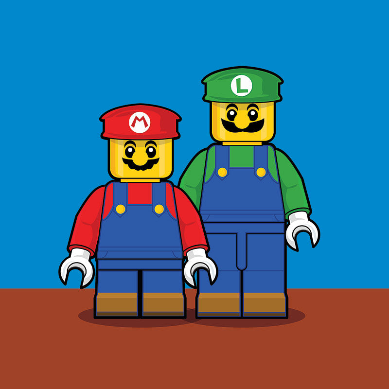 "LEGO Mario Bros" by Dan Shearn - Hero Complex Gallery
