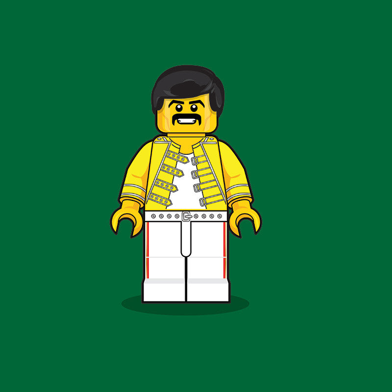 "LEGO Freddie Mercury" by Dan Shearn - Hero Complex Gallery