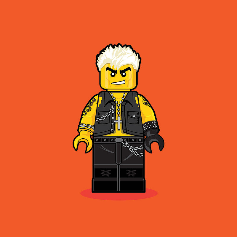 "LEGO Billy Idol" by Dan Shearn - Hero Complex Gallery
