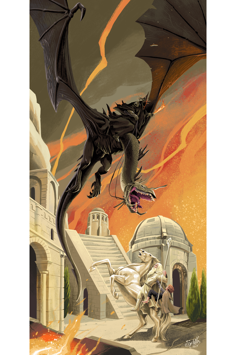 "Atop Osgiliath" by Danny Schlitz