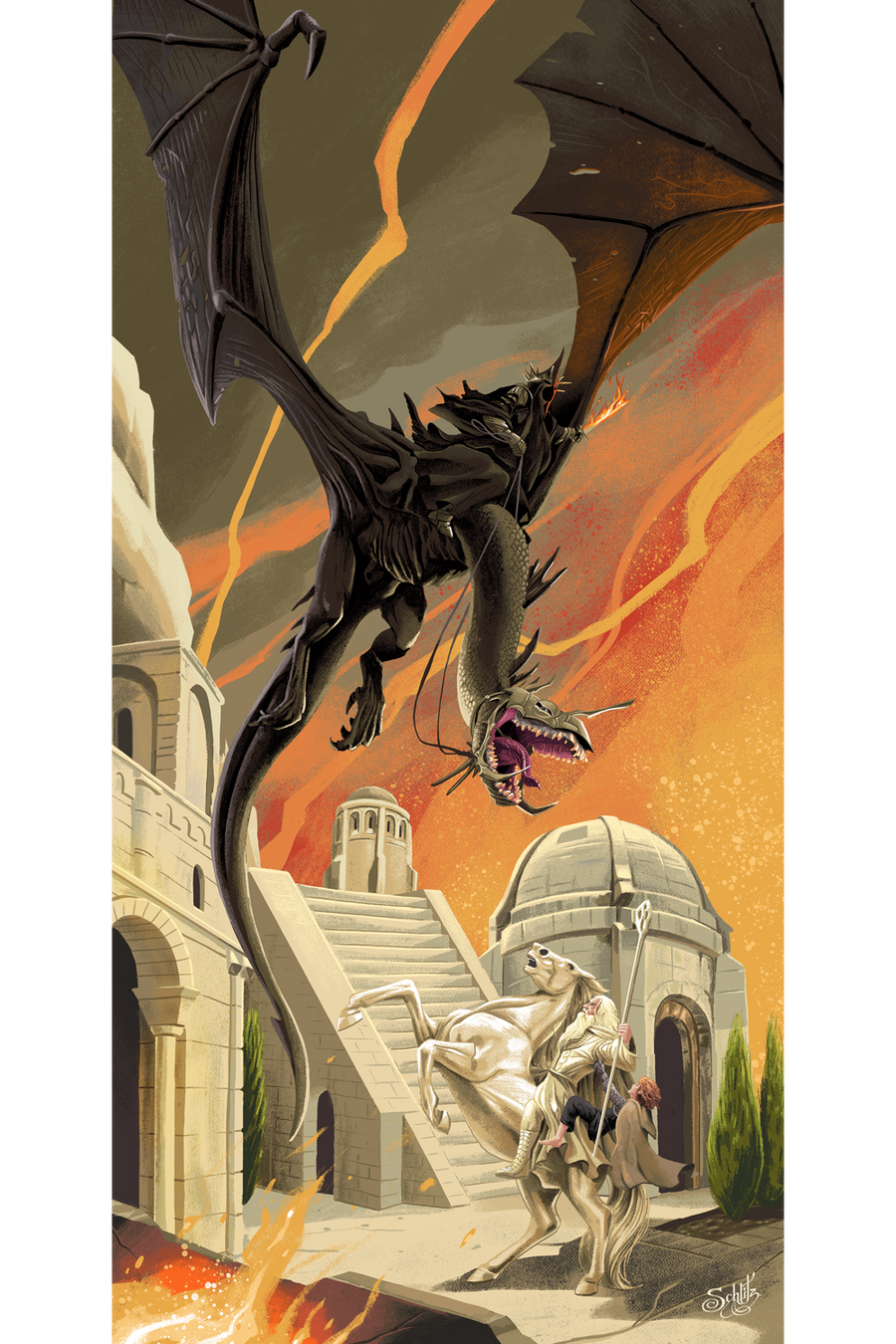 "Atop Osgiliath" by Danny Schlitz