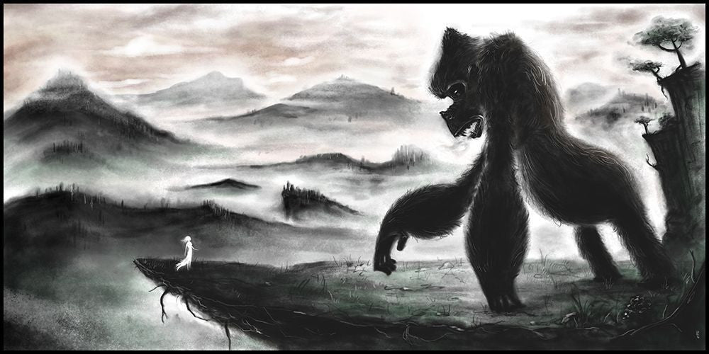 "The beast looked upon the face of beauty" by David Slebodnick - Hero Complex Gallery