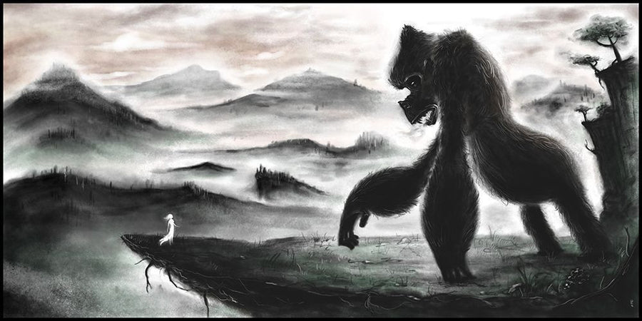 "The beast looked upon the face of beauty" by David Slebodnick - Hero Complex Gallery
