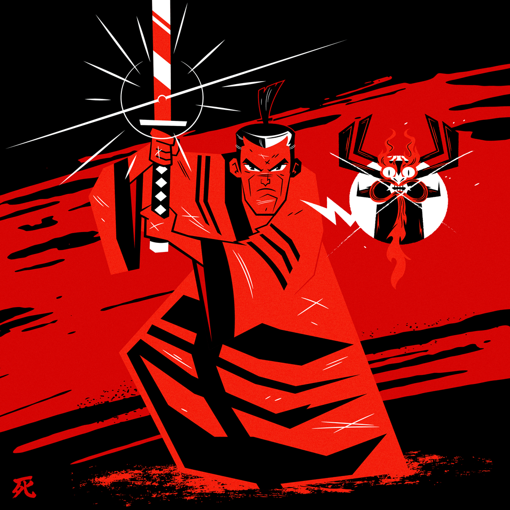 "Samurai Black + Red" by Dennis 'tanoshiboy' Salvatier