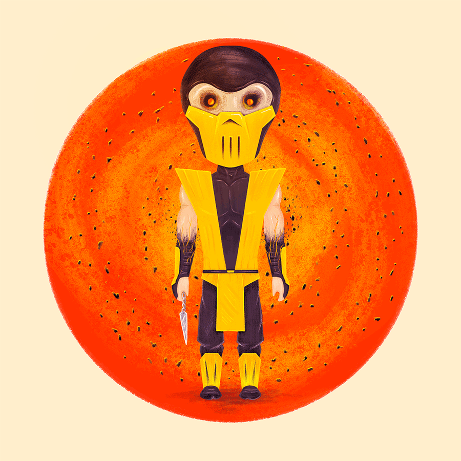 "MK Ninjas: Scorpion" by Doaly - Hero Complex Gallery
