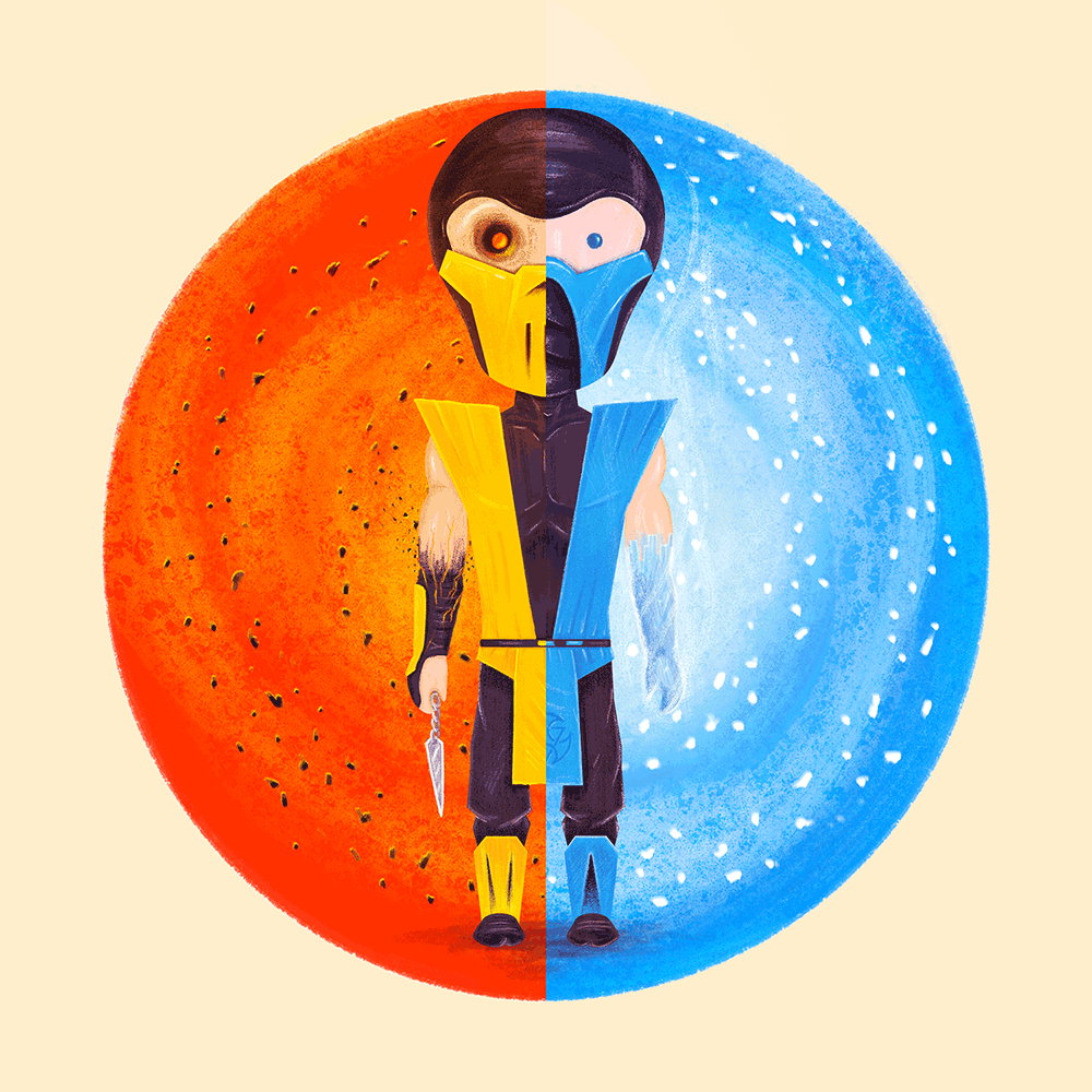 "MK Ninjas: Scorpion v Sub Zero" by Doaly - Hero Complex Gallery