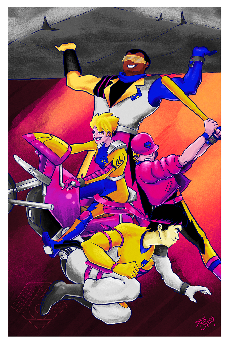 "IQ, Rock, Sport, Karate" by Drew Crowley