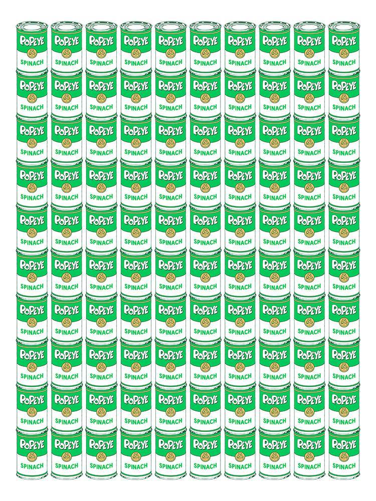 "100 Spinach Cans" by Drew Wise - Hero Complex Gallery
