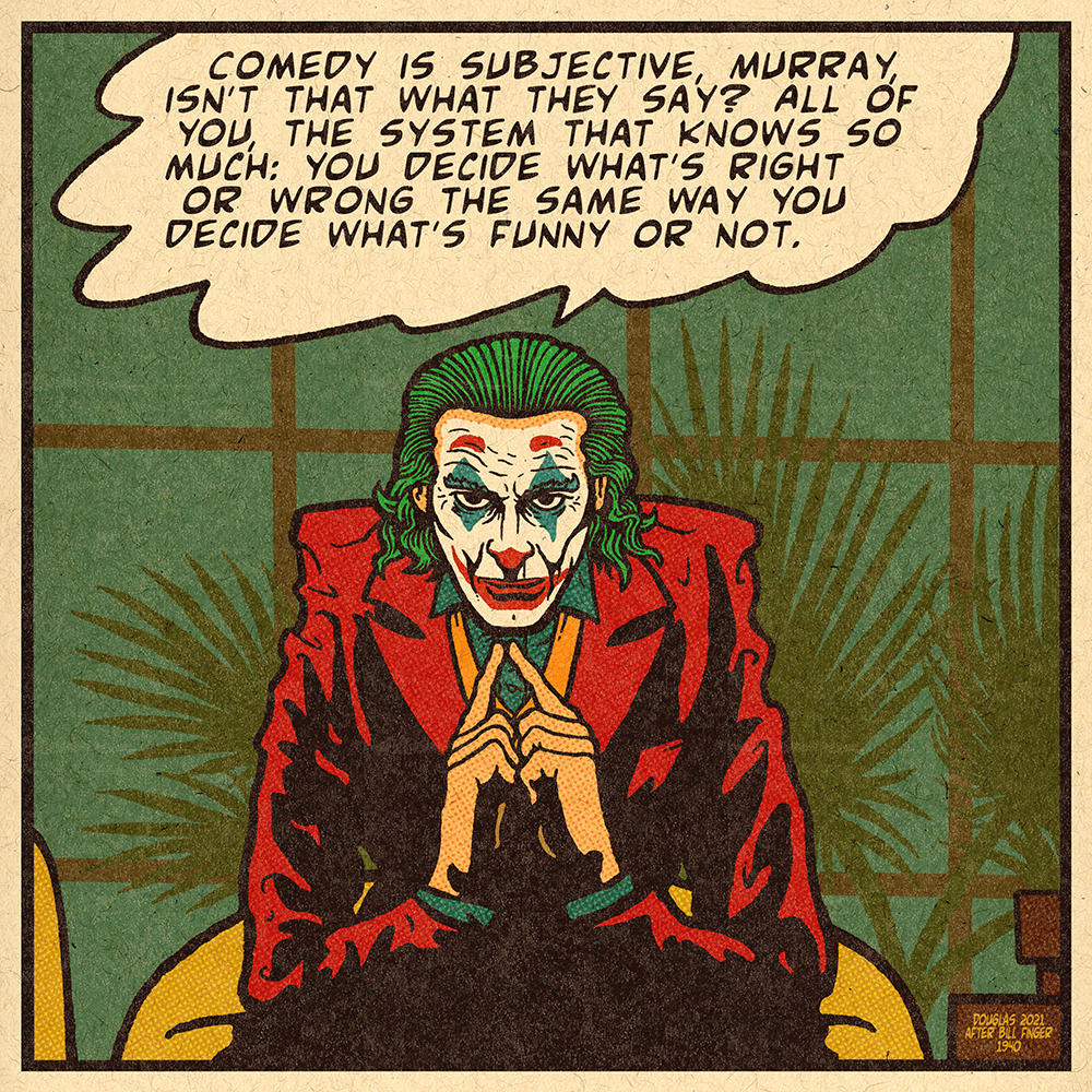 "COMEDY IS SUBJECTIVE" by EUGENE DOUGLAS