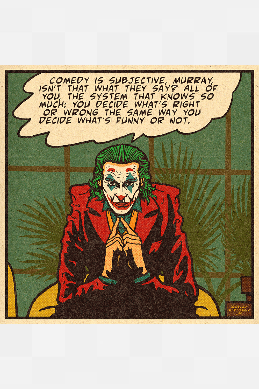 "COMEDY IS SUBJECTIVE" by EUGENE DOUGLAS