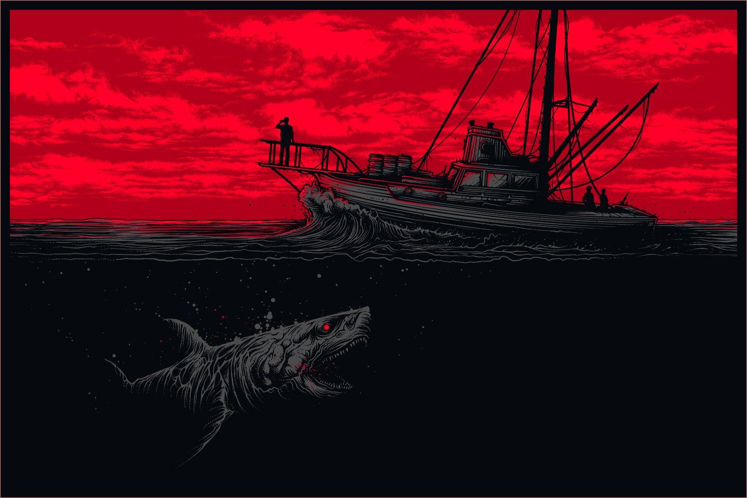 "Gone Fishing" Widescreen Variant by Dan Mumford - Hero Complex Gallery