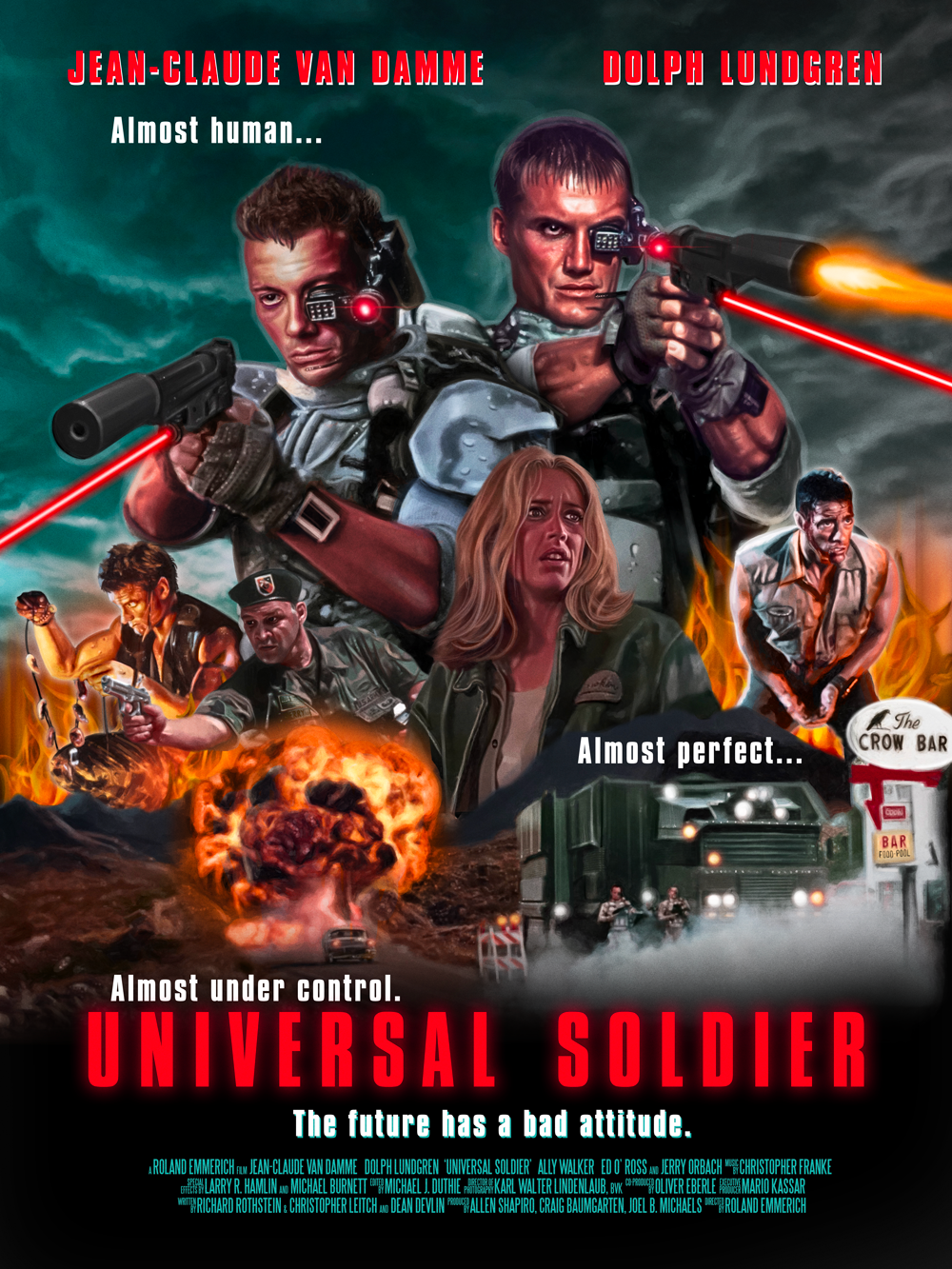 "Almost Human...Almost Perfect...Almost Under Control" by Gibson Graphix