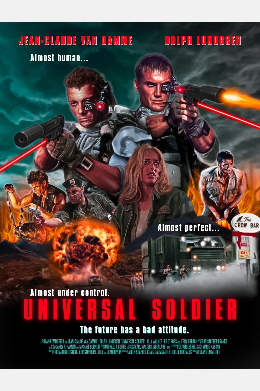 "Almost Human...Almost Perfect...Almost Under Control" by Gibson Graphix