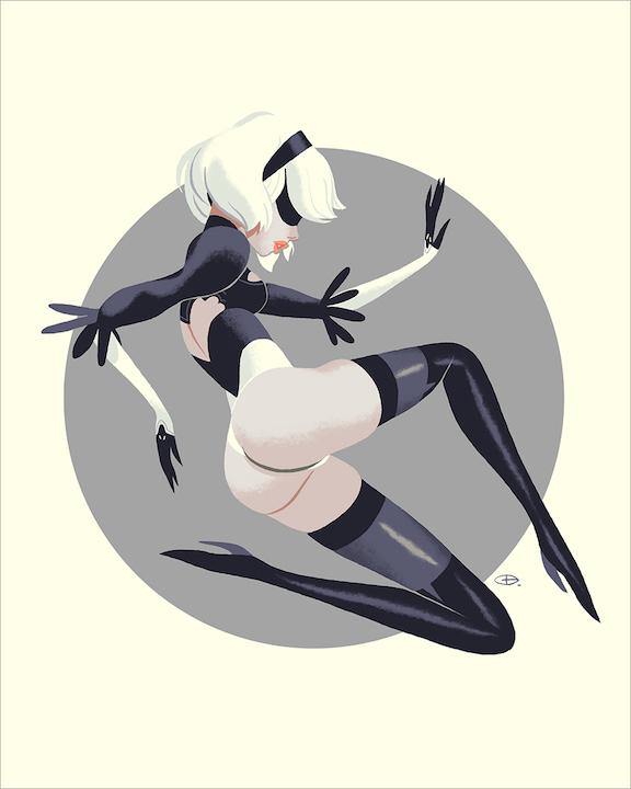 "2B" by Glen Brogan - Hero Complex Gallery