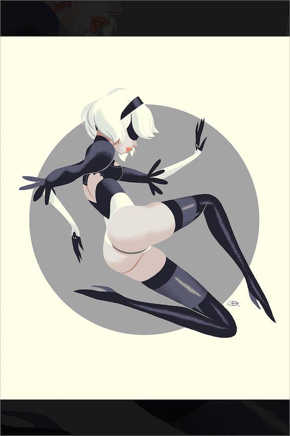 "2B" by Glen Brogan - Hero Complex Gallery