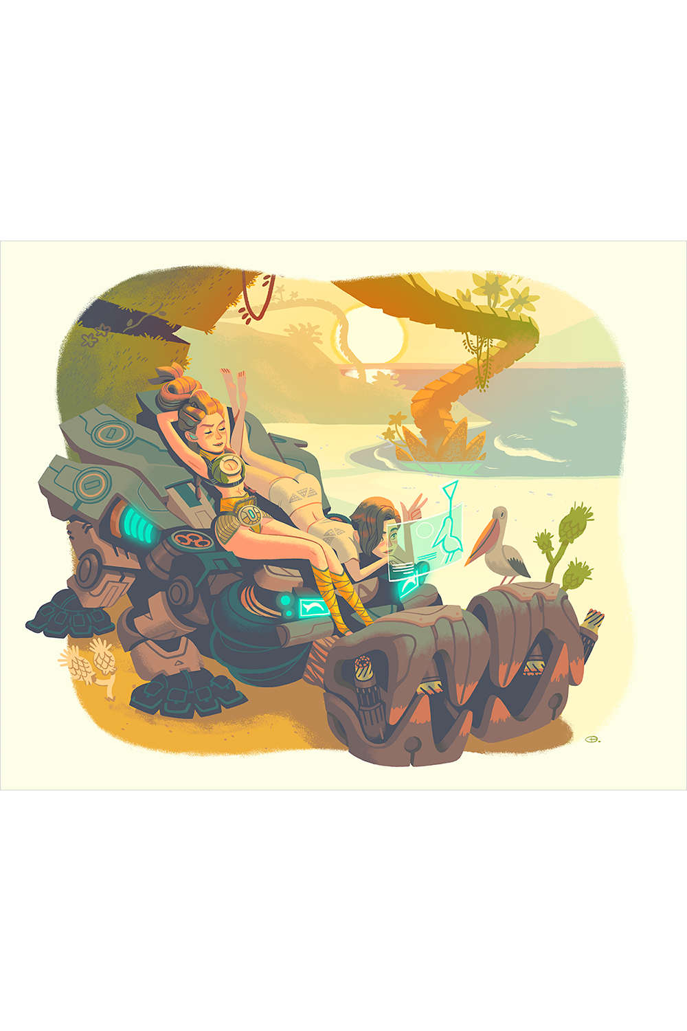 "Aloy and Beta" by Glen Brogan