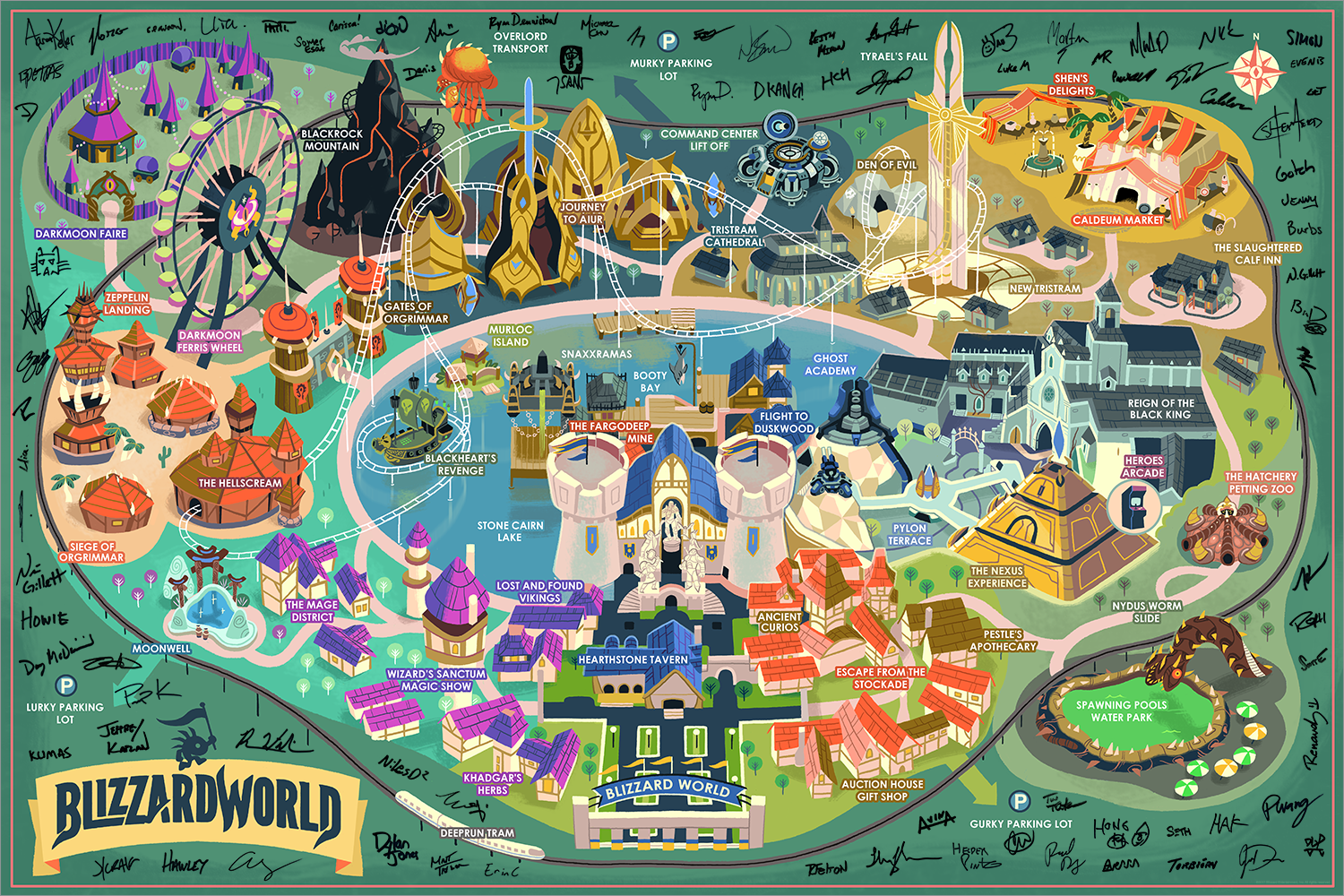 "BlizzardWorld" Large Variant (Signed by Dev Team) by Glen Brogan - Hero Complex Gallery