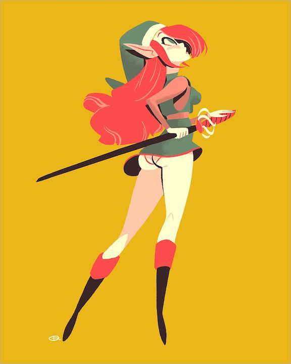 "Lady Link" by Glen Brogan - Hero Complex Gallery
