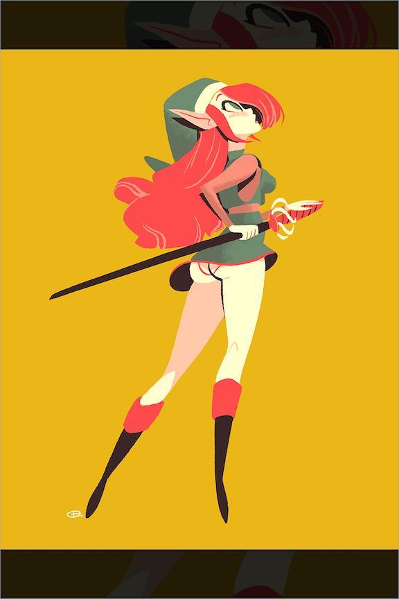"Lady Link" by Glen Brogan - Hero Complex Gallery