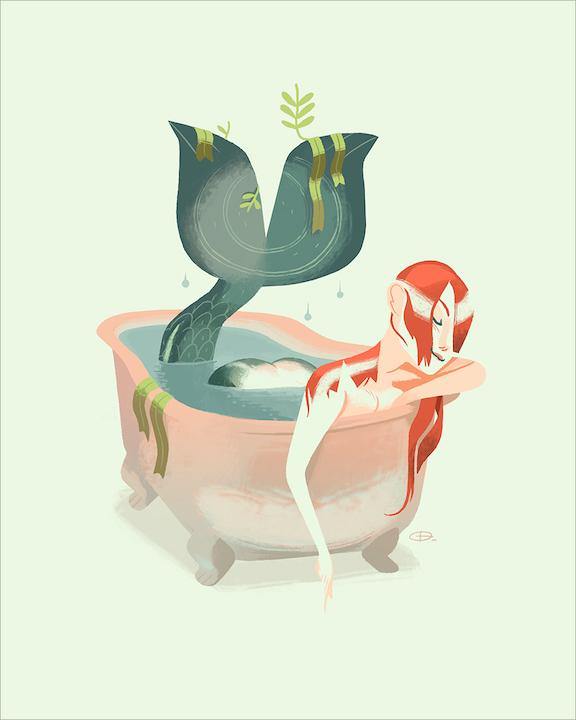 "Mermaid" by Glen Brogan - Hero Complex Gallery