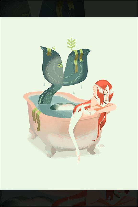 "Mermaid" by Glen Brogan - Hero Complex Gallery