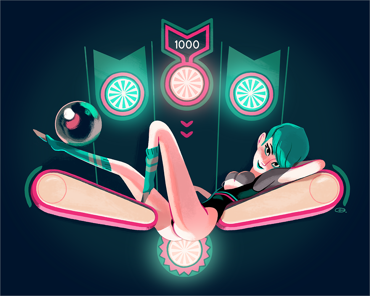 "Pinball" by Glen Brogan - Hero Complex Gallery