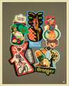 "Produce Stickers" by Glen Brogan - Hero Complex Gallery
