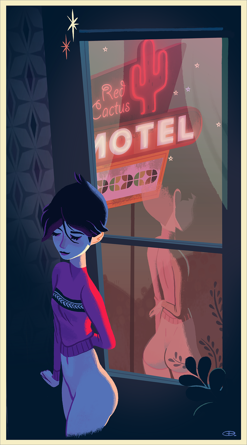 "Red Cactus Motel" by Glen Brogan - Hero Complex Gallery
