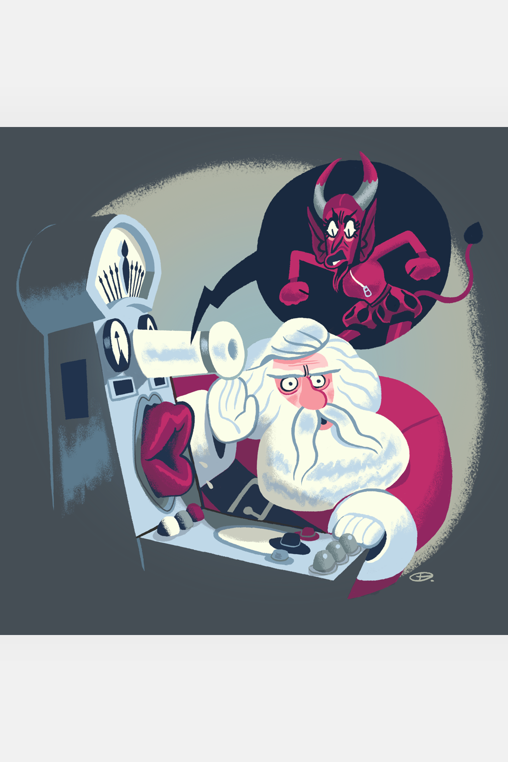 "Santa vs Devil" by Glen Brogan