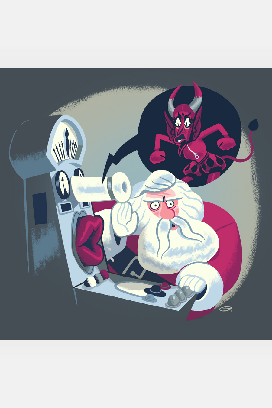 "Santa vs Devil" by Glen Brogan