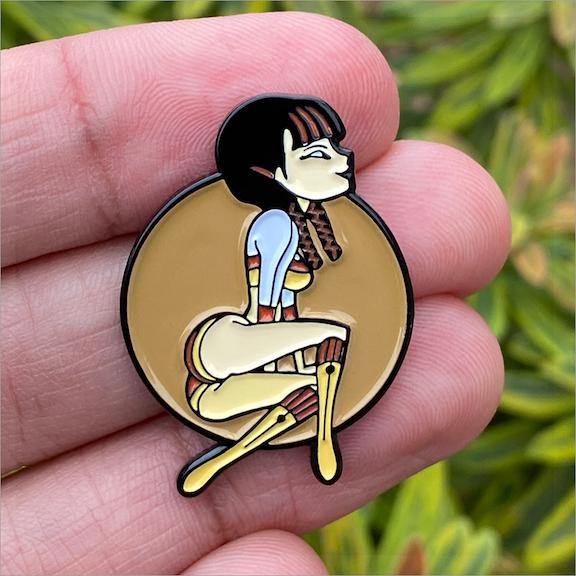 628. "Sitting" Pin by Glen Brogan - Hero Complex Gallery