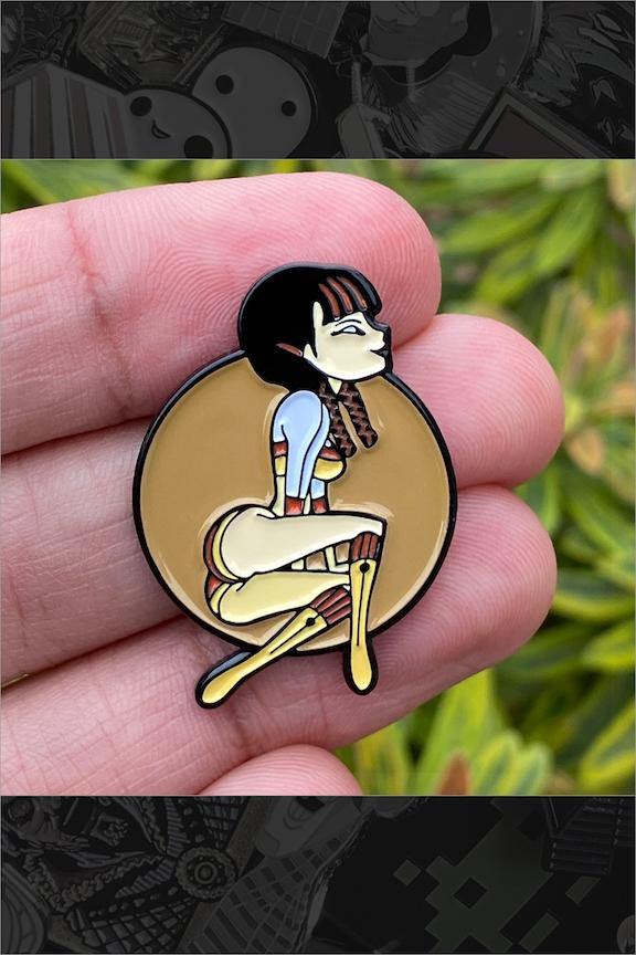 628. "Sitting" Pin by Glen Brogan - Hero Complex Gallery