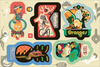"Pinup Produce Sticker Sheet" by Glen Brogan - Hero Complex Gallery