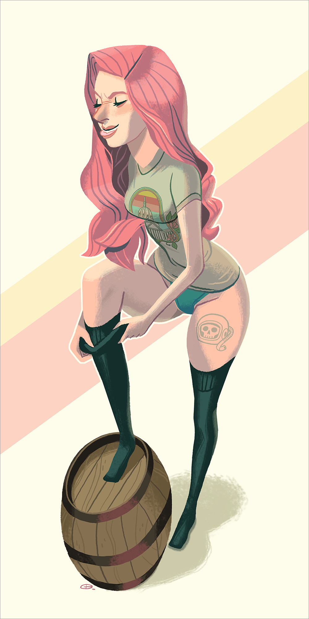 "Stockings" by Glen Brogan - Hero Complex Gallery
