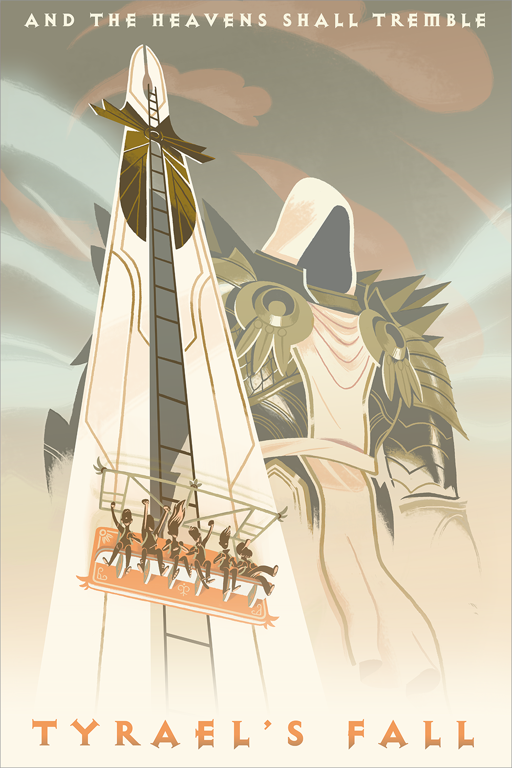 "Tyrael's Fall" by Glen Brogan - Hero Complex Gallery