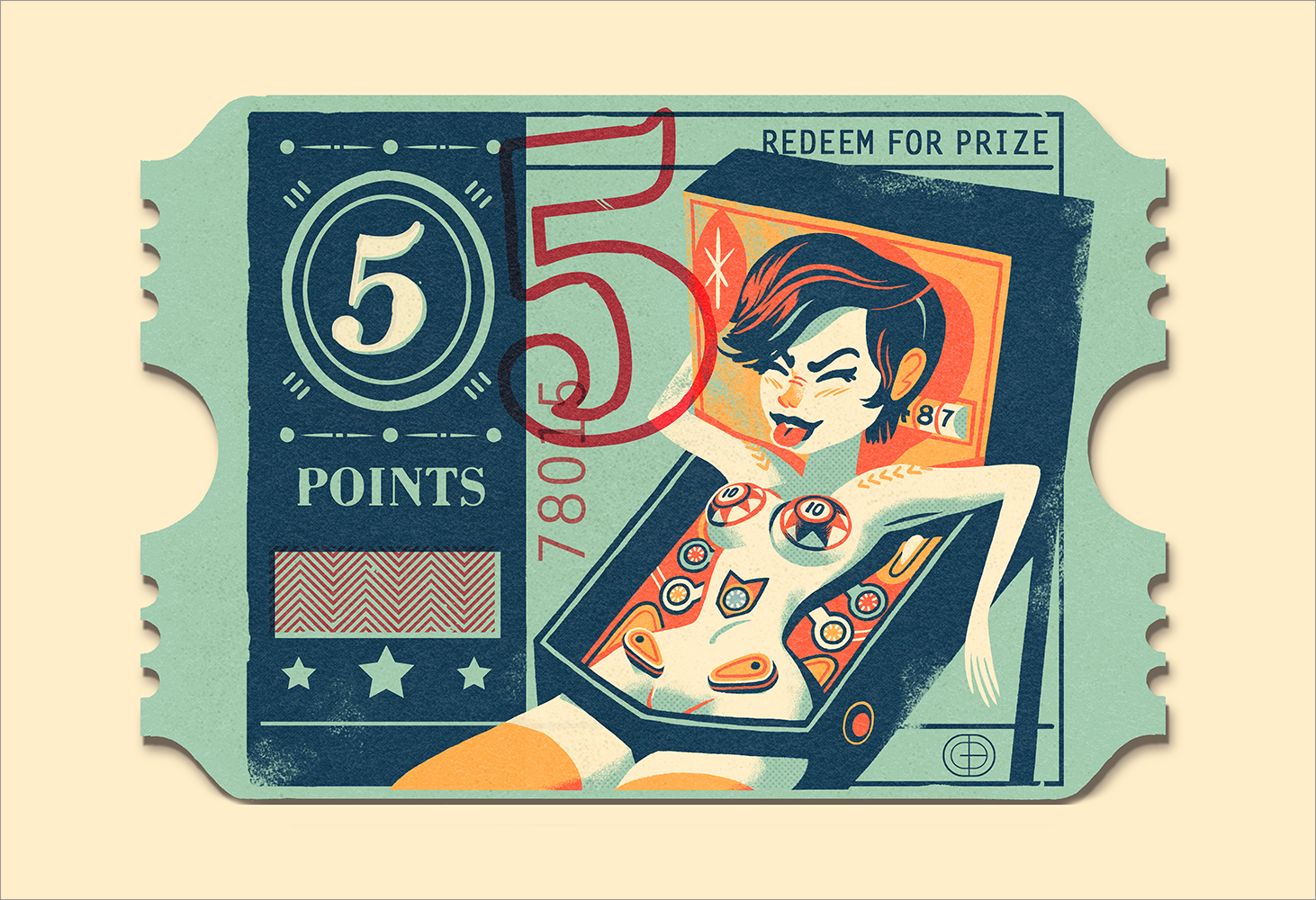 "Vintage Product Designs: Arcade Ticket" by Glen Brogan - Hero Complex Gallery