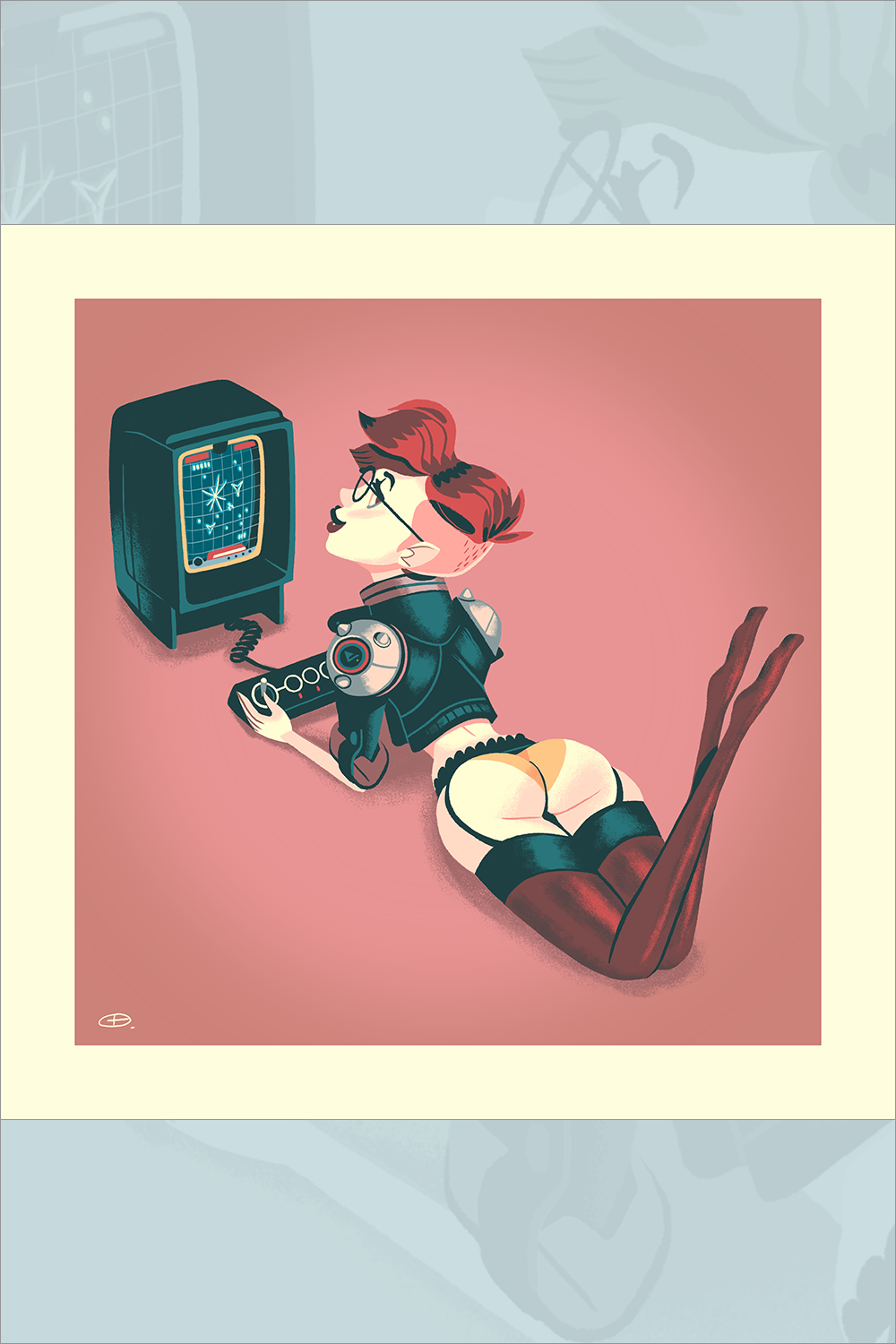 "Vectrex Girl" by Glen Brogan - Hero Complex Gallery