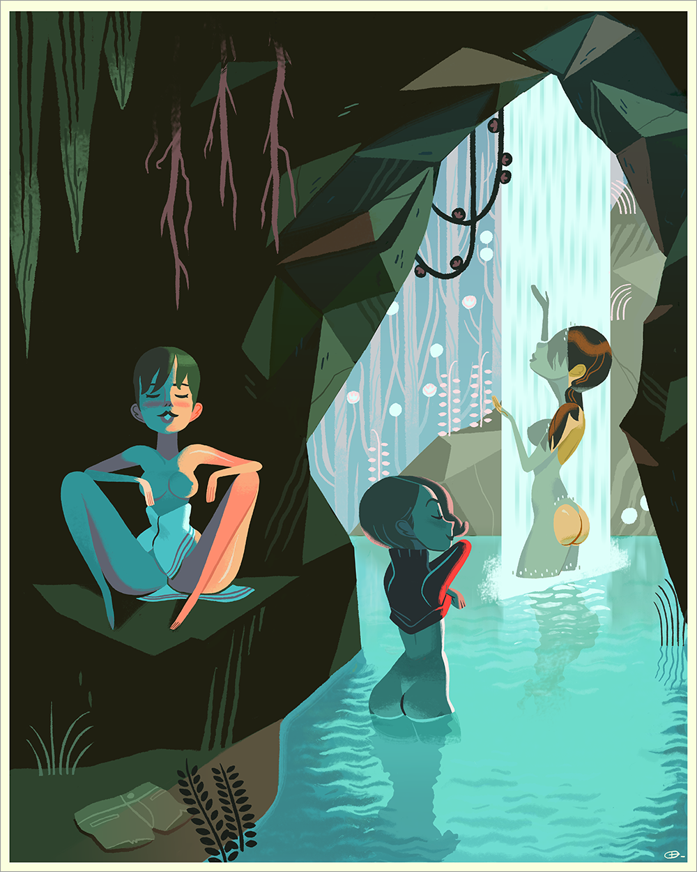 "Waterfall" by Glen Brogan - Hero Complex Gallery