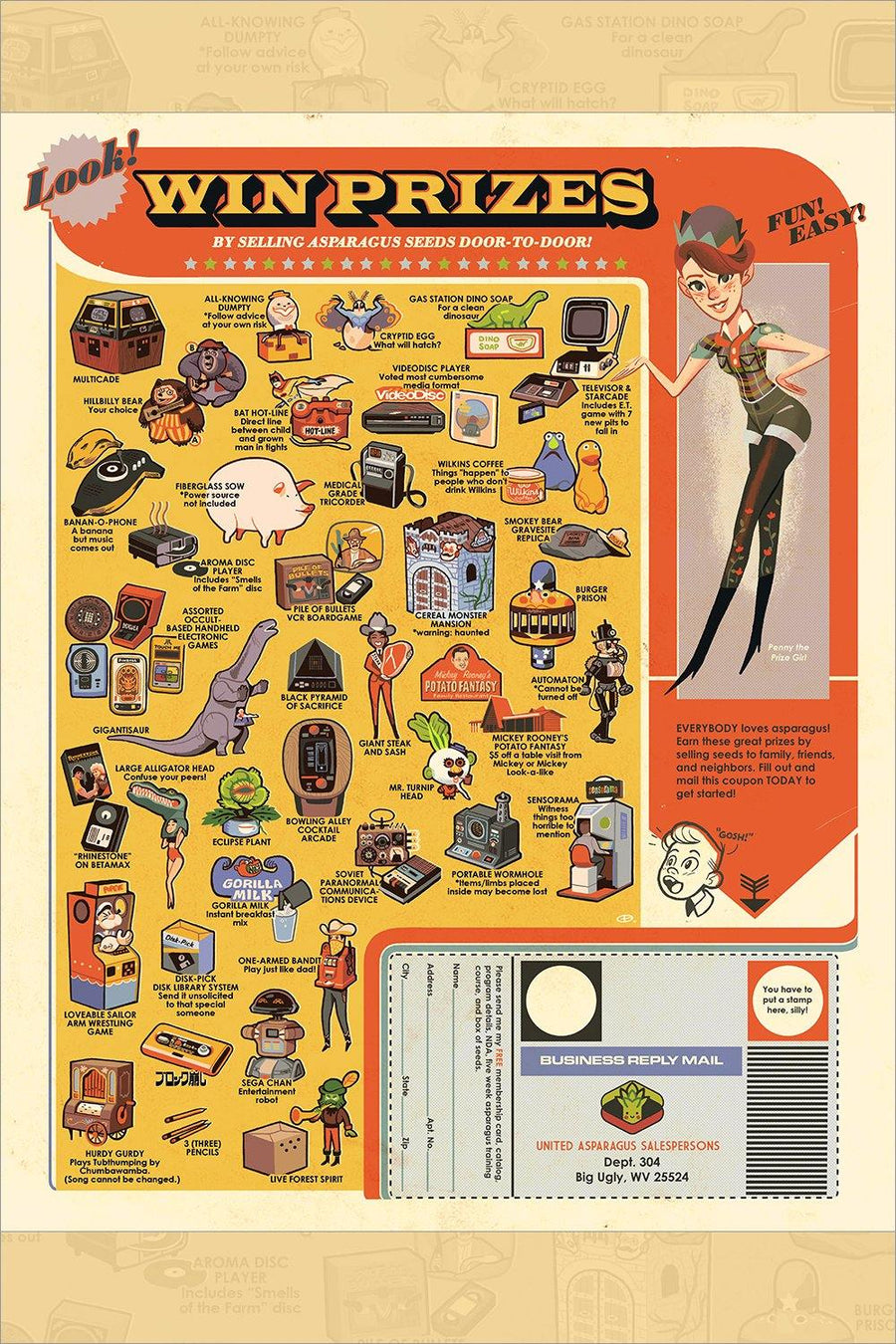 "Win Prizes!" by Glen Brogan - Hero Complex Gallery