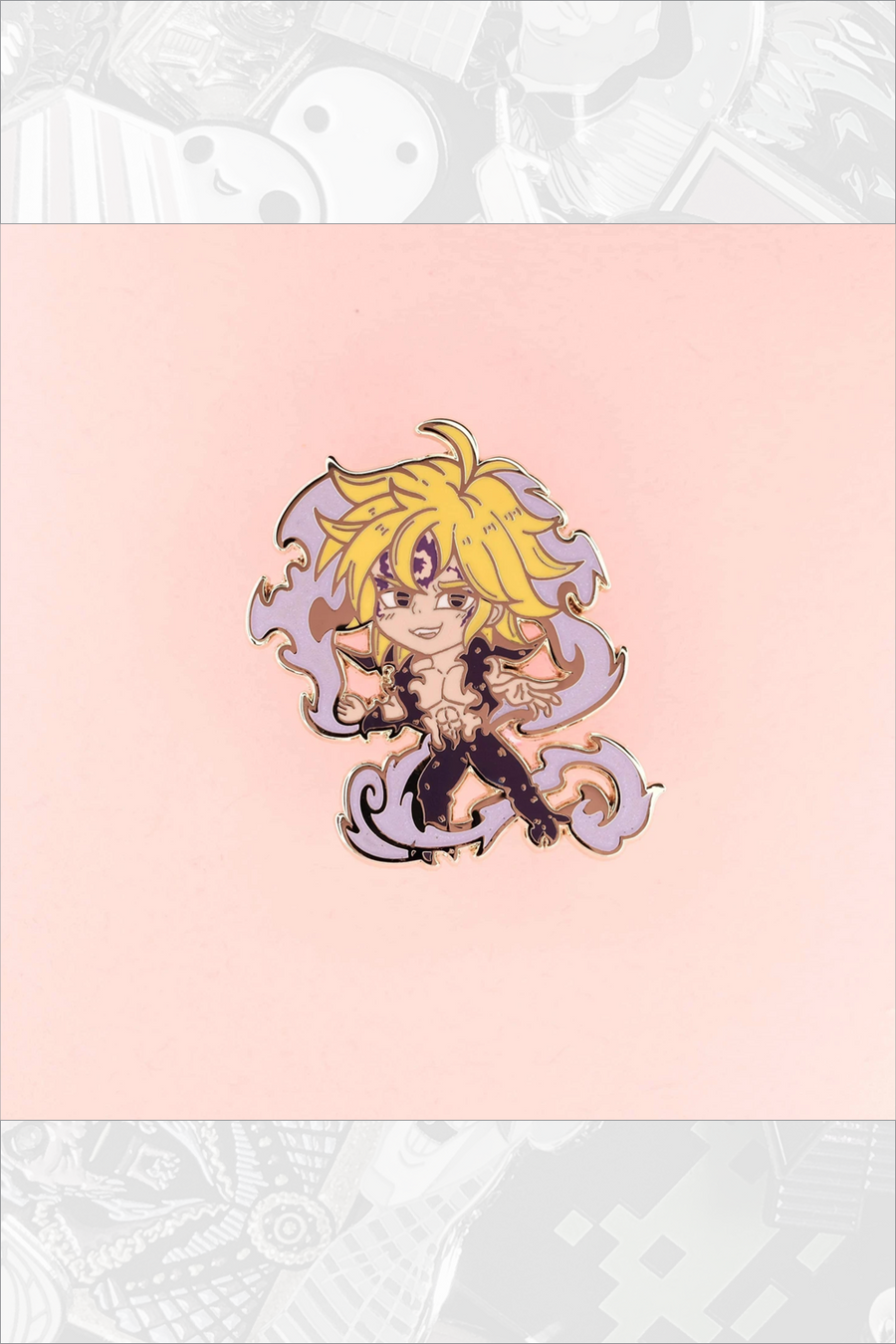 807. "Deadly Sins v2 Pins - Meliodas Demon Form" by Goozee Pins - Hero Complex Gallery