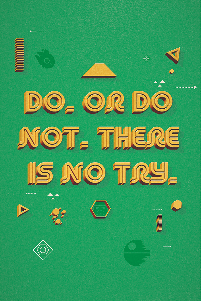 "Do, or do not, there is no try" by Middle Boop - Hero Complex Gallery

