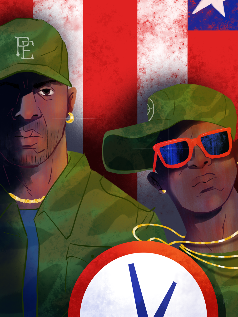 "Chuck & Flav" by Graham Corcoran